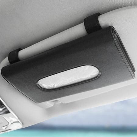 PU Leather Tissue Holder for Sun Visor & Seatback
