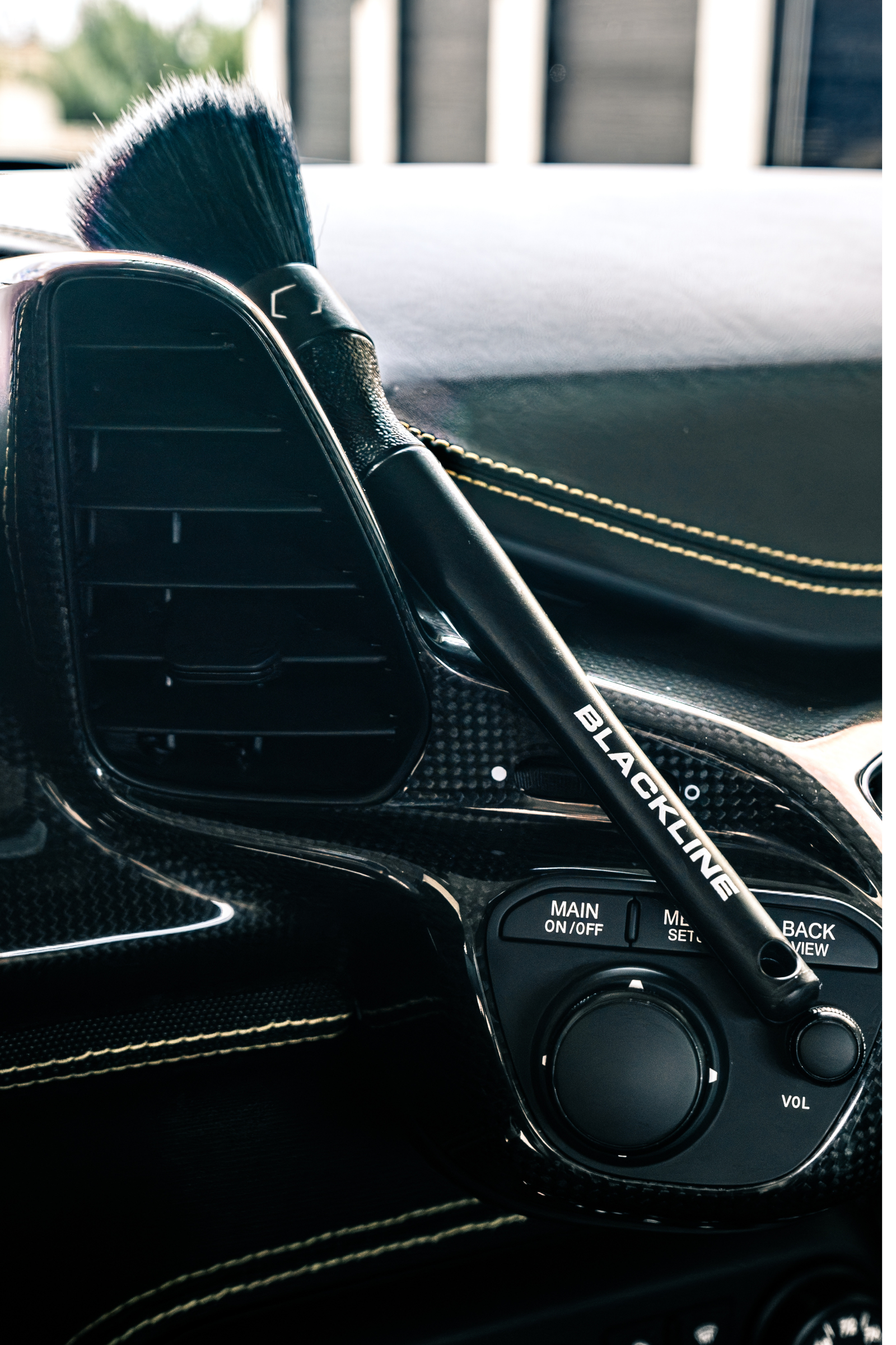 Blackline Ultra-Soft Detail Brush Set, Scratch-Free Interior Detailing Brushes