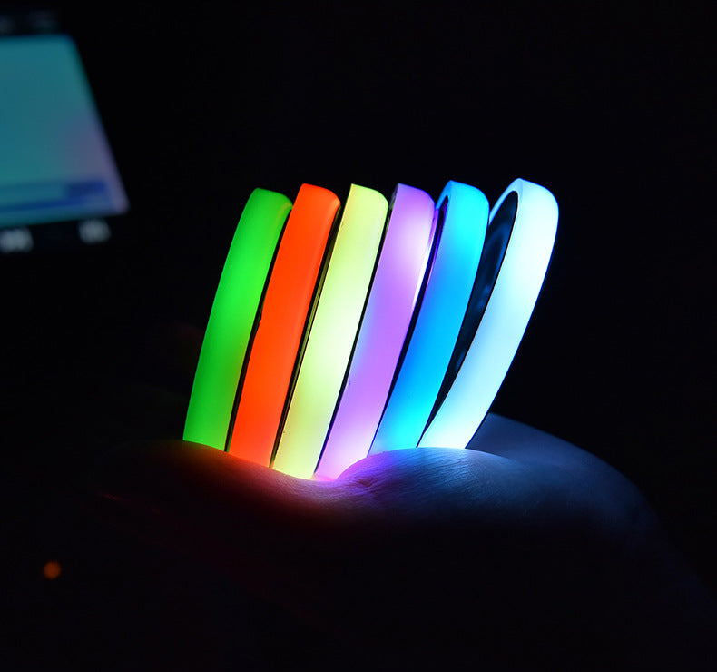 7-Color Glow Coasters That Charge in Your Cup Holder