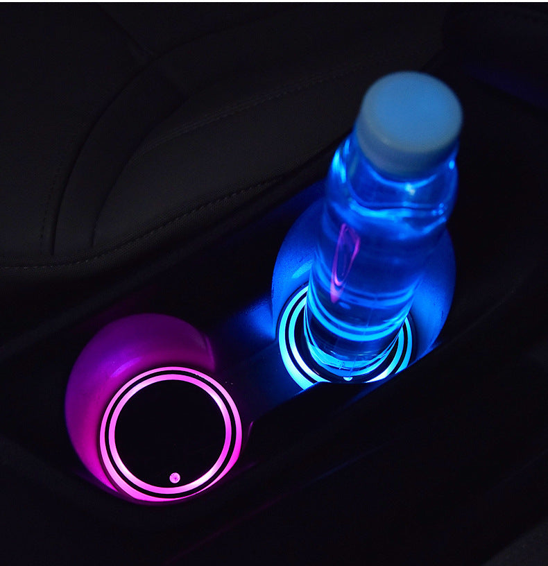 7-Color Glow Coasters That Charge in Your Cup Holder