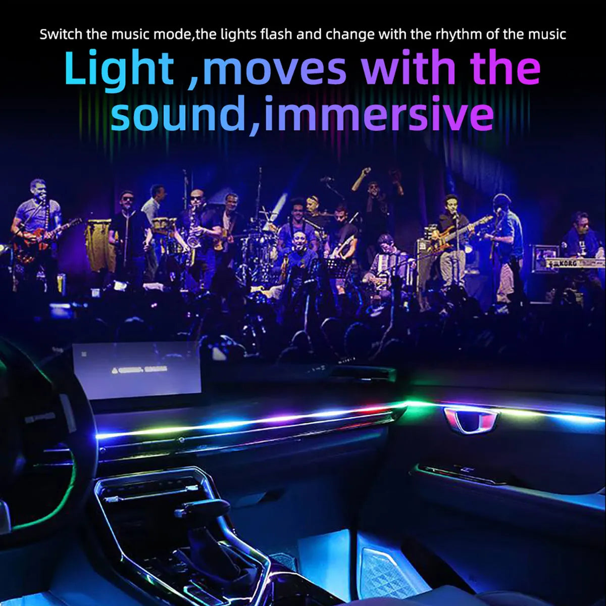 Full-Cabin RGB Light Kit — App and Remote
