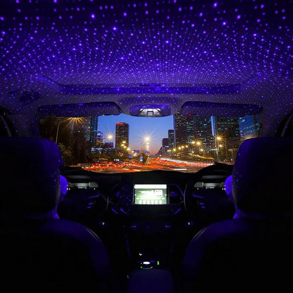 USB Star Projector for Car Roof Night Drive Mood
