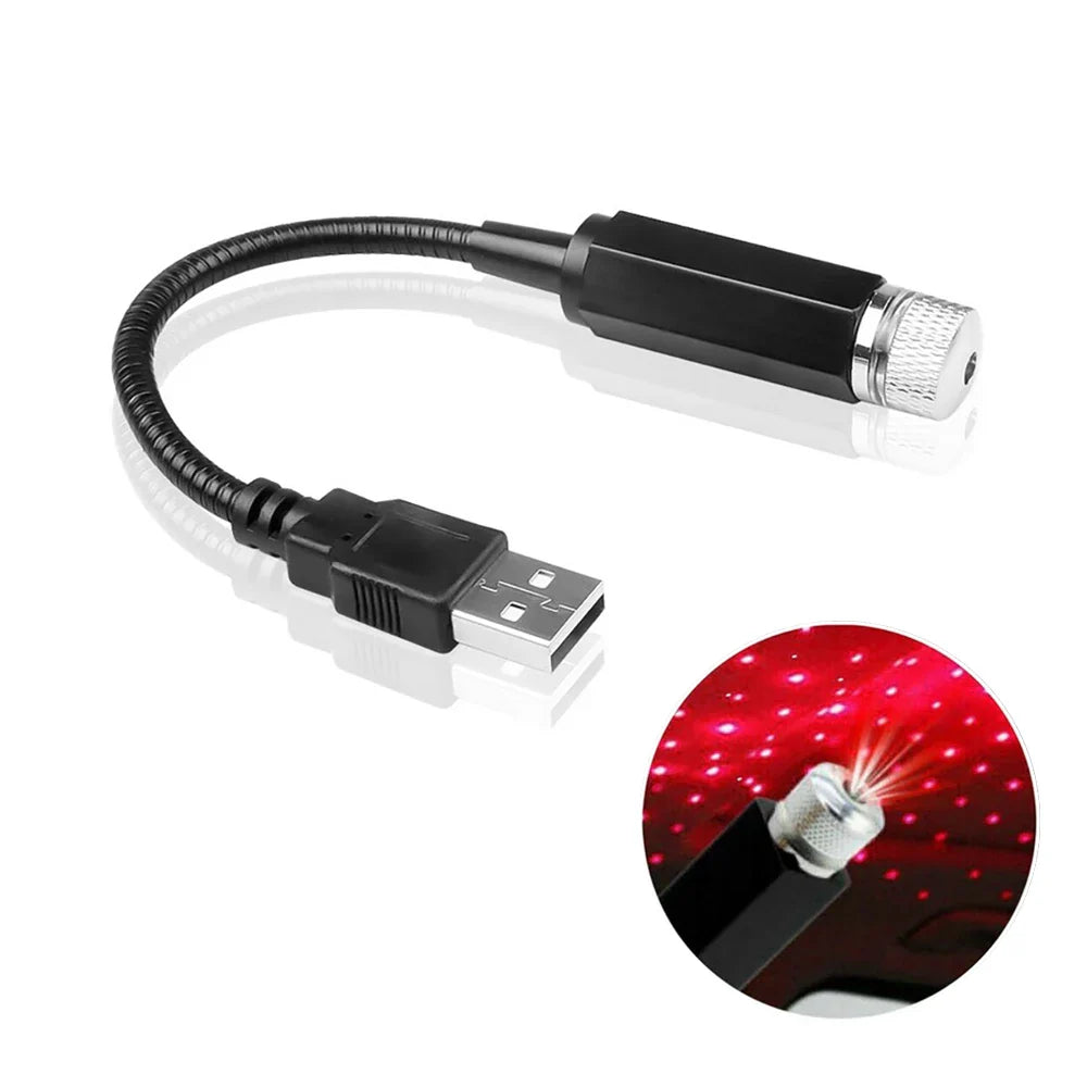 USB Star Projector for Car Roof Night Drive Mood