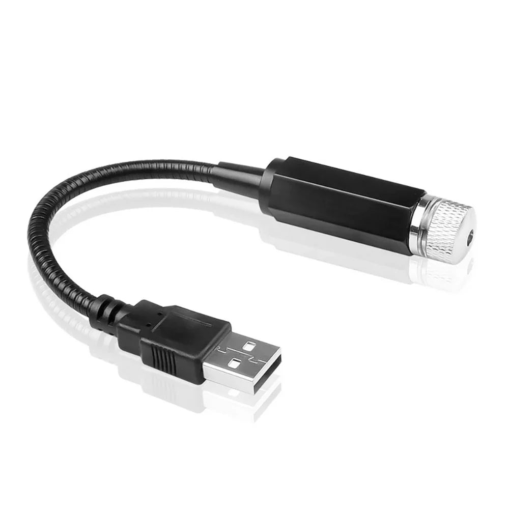 USB Star Projector for Car Roof Night Drive Mood