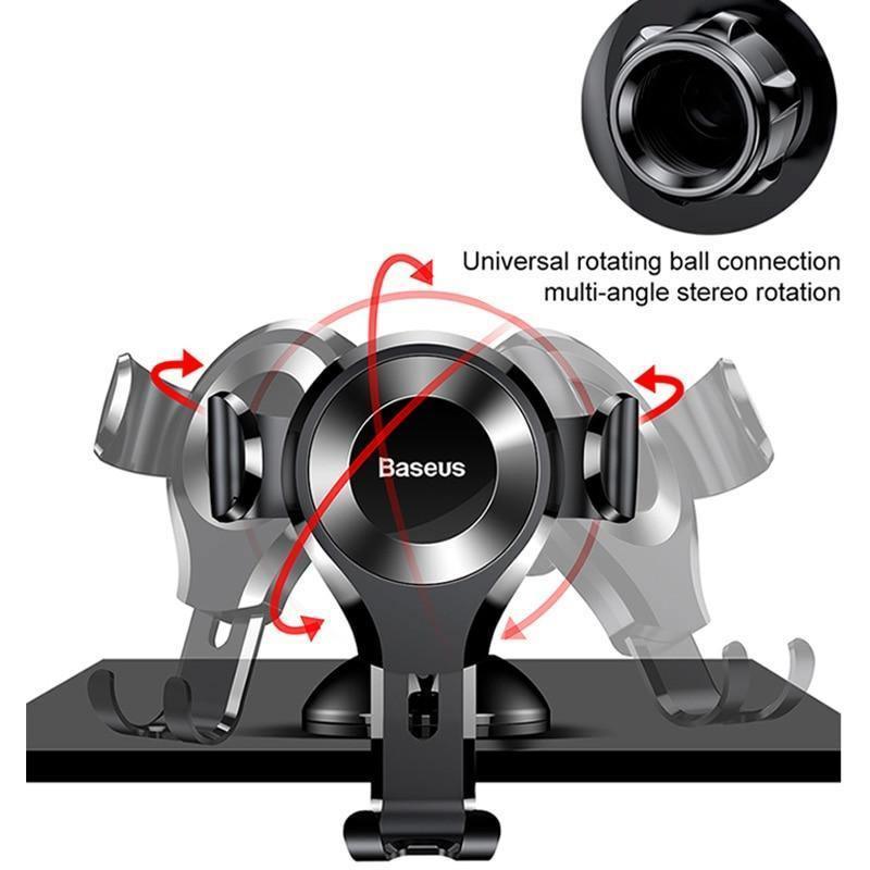 One-Hand Phone Mount — Dash or Windshield