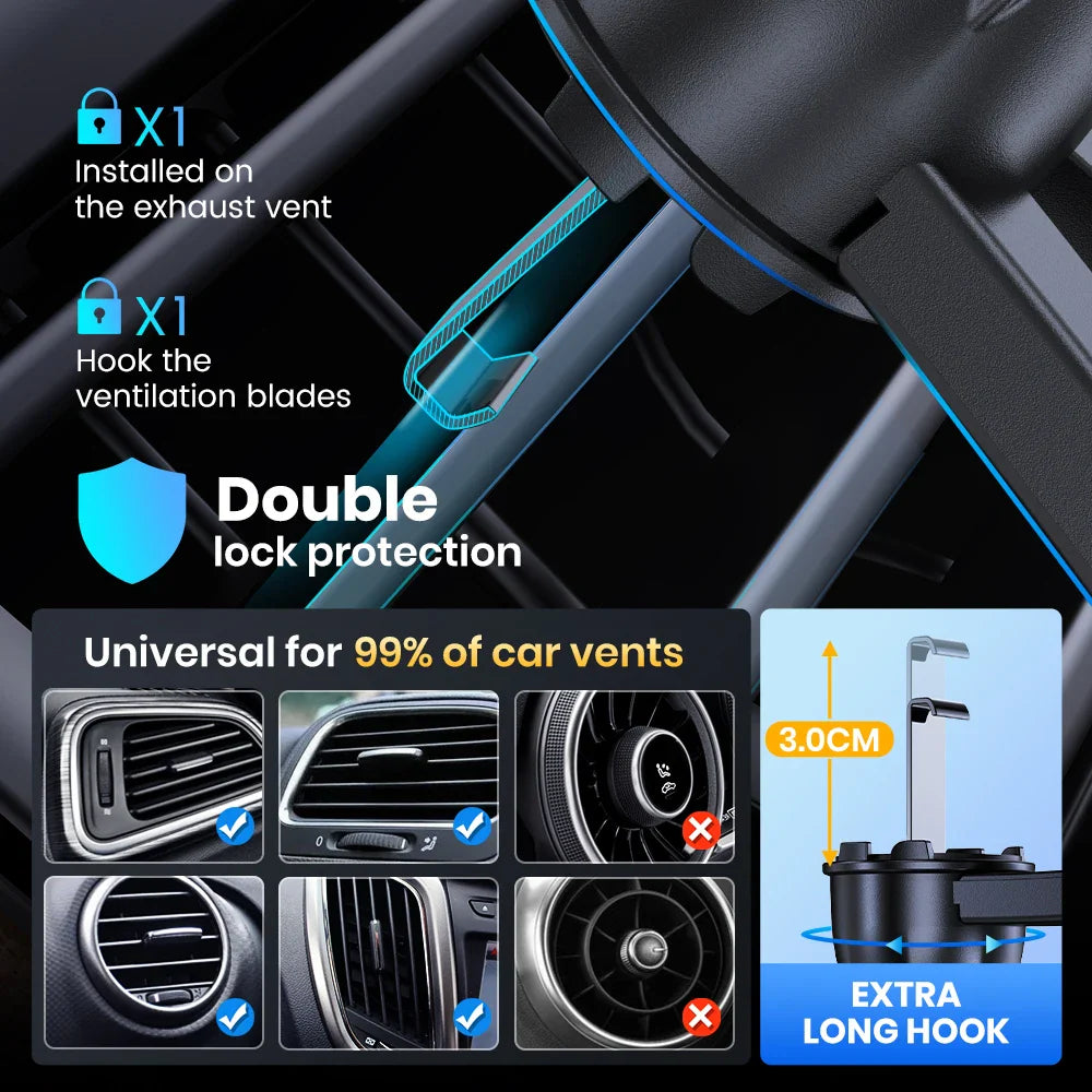 Gravity Auto-Clamp Vent Mount