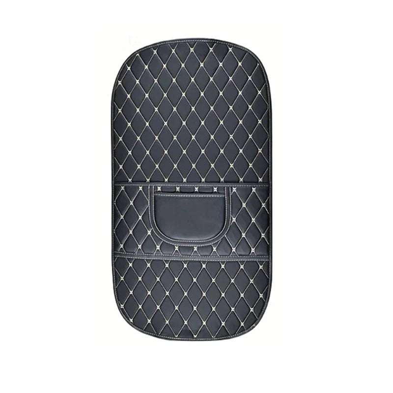 Leather Seat-Back Protector with Storage Pockets