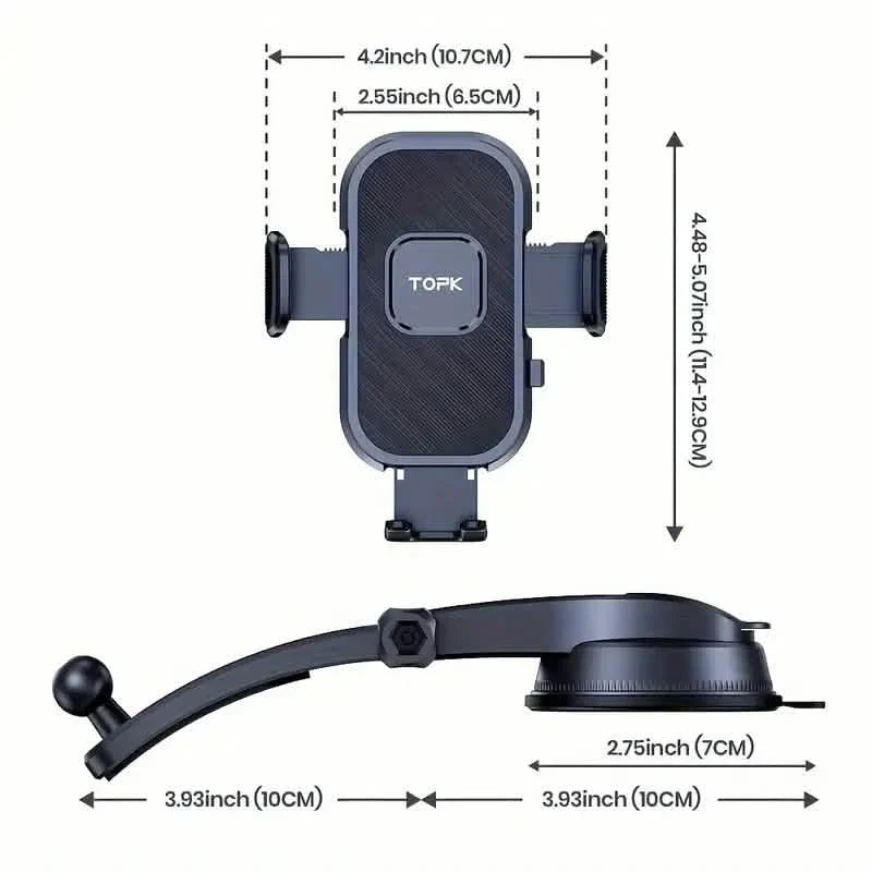 Dashboard Phone Mount — Clean, Adjustable, Universal Fit
