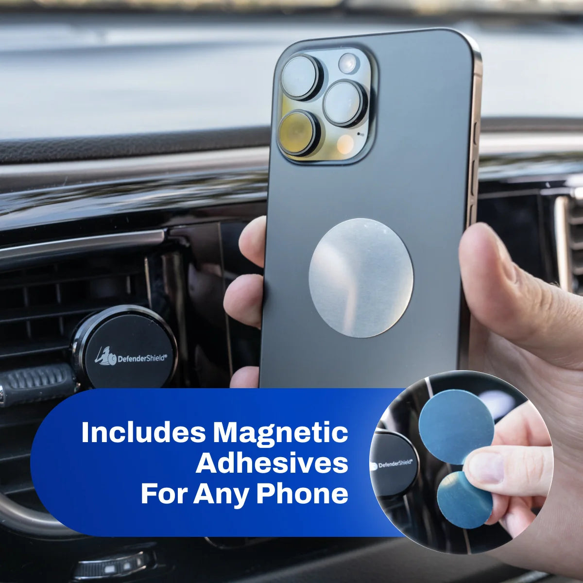 Vent-Mount Phone Holder with 360° Swivel