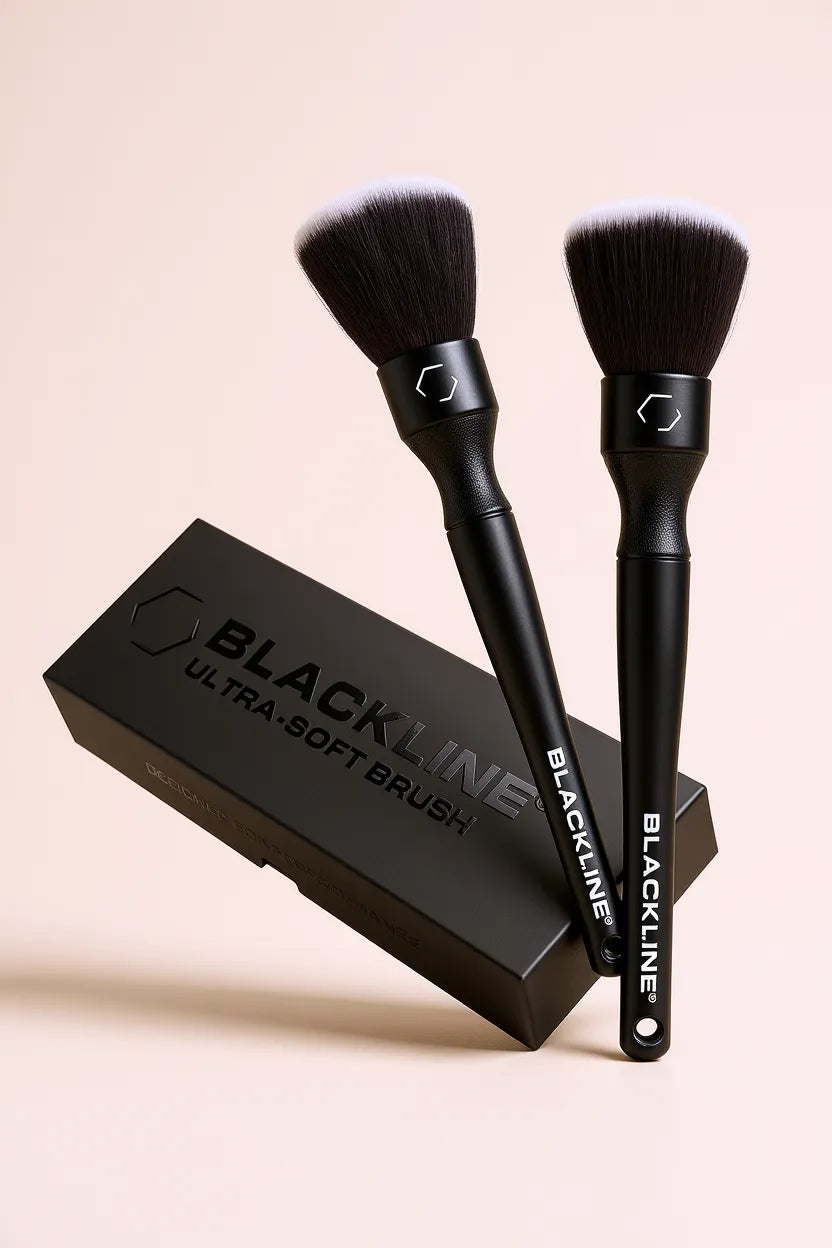 Blackline Ultra-Soft Detail Brush Set, Scratch-Free Interior Detailing Brushes